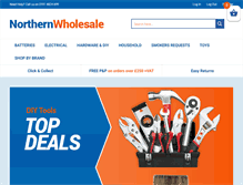 Tablet Screenshot of northernwholesale.co.uk